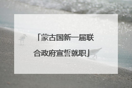 蒙古国新一届联合政府宣誓就职