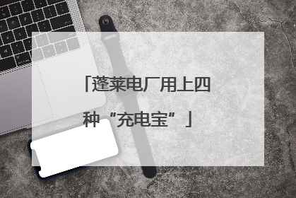 蓬莱电厂用上四种“充电宝”