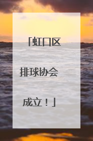 虹口区排球协会成立！