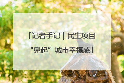 记者手记｜民生项目“兜起”城市幸福感