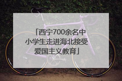 西宁700余名中小学生走进海北接受爱国主义教育