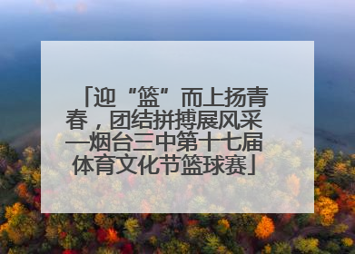 迎“篮”而上扬青春，团结拼搏展风采—烟台三中第十七届体育文化节篮球赛