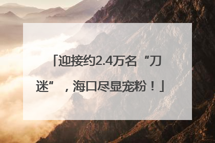 迎接约2.4万名“刀迷”，海口尽显宠粉！