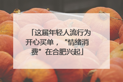 这届年轻人流行为开心买单，“情绪消费”在合肥兴起