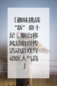 趣味挑战“新”意十足，烟台移风易俗宣传活动游戏互动区人气高
