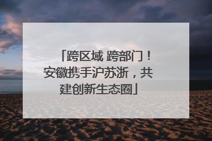 跨区域 跨部门！安徽携手沪苏浙，共建创新生态圈