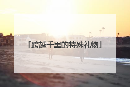 跨越千里的特殊礼物