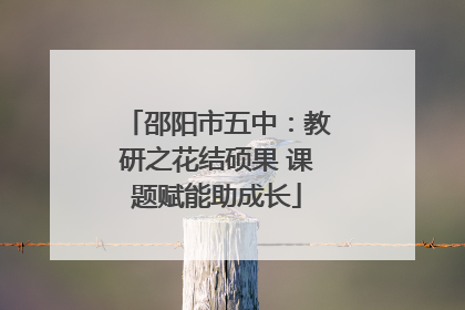邵阳市五中：教研之花结硕果 课题赋能助成长