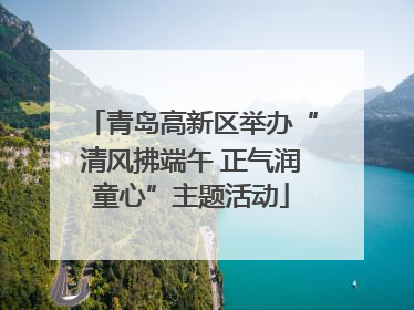 青岛高新区举办“清风拂端午 正气润童心”主题活动