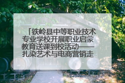 铁岭县中等职业技术专业学校开展职业启蒙教育送课到校活动——扎染艺术与电商营销走进熊官屯镇中心小学