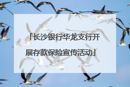 长沙银行华龙支行开展存款保险宣传活动