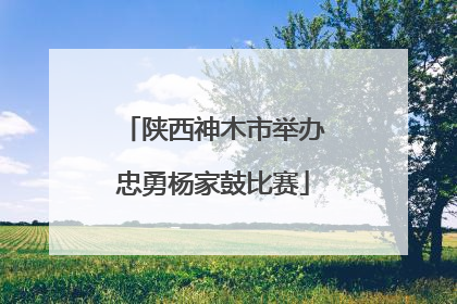 陕西神木市举办忠勇杨家鼓比赛