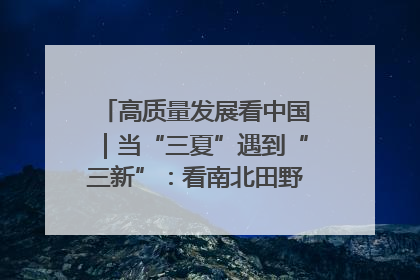 高质量发展看中国｜当“三夏”遇到“三新”：看南北田野里的科技共生记