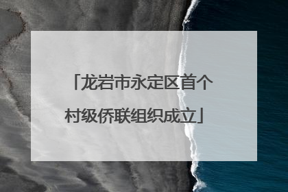 龙岩市永定区首个村级侨联组织成立