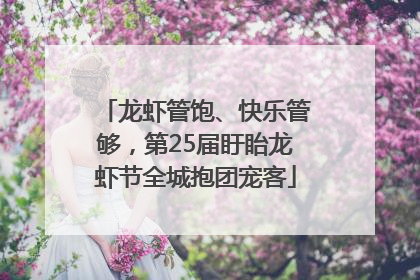 龙虾管饱、快乐管够，第25届盱眙龙虾节全城抱团宠客