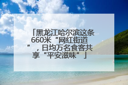 黑龙江哈尔滨这条660米“网红街道”，日均万名食客共享“平安滋味”