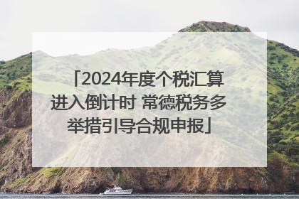 2024年度个税汇算进入倒计时 常德税务多举措引导合规申报
