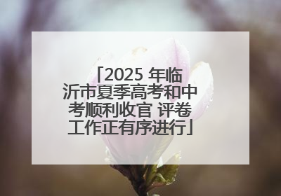2025 年临沂市夏季高考和中考顺利收官 评卷工作正有序进行