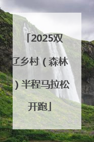 2025双辽乡村（森林）半程马拉松开跑