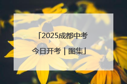 2025成都中考今日开考｜图集