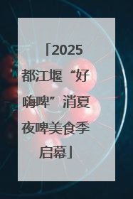 2025都江堰“好嗨啤”消夏夜啤美食季启幕