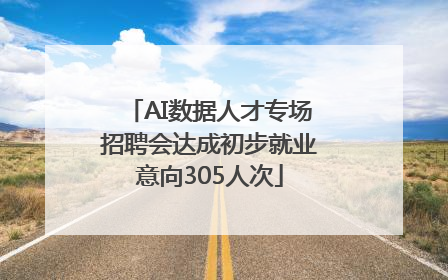 AI数据人才专场招聘会达成初步就业意向305人次